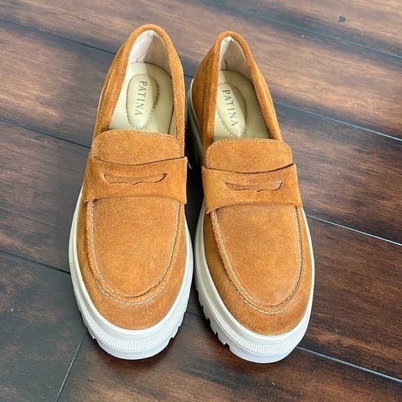 Portland Leather Women's Patina Zoe Chunky Platform Loafer size 11 Mint - Picture 4 of 15